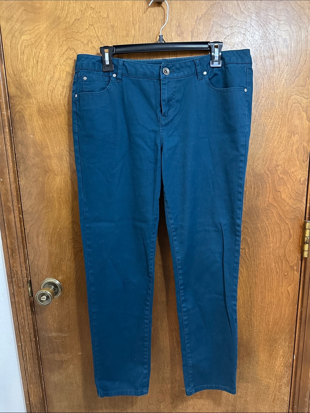 Apt. 9 Women's Straight-Leg Jeans in Deep Teal